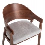 ΚΑΡΕΚΛΑ NERO HM9972 RUBBERWOOD ΣΕ ΚΑΡΥΔΙ-ΓΚΡΙ ΥΦΑΣΜΑ ΚΑΘΙΣΜΑ 56x56x78Yεκ. - Image 7