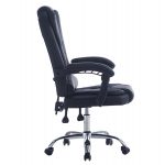 ΚΑΡΕΚΛΑ ΓΡΑΦΕΙΟΥ ΔΙΕΥΘΥΝΤΙΚΗ KYRON HM1221.01 ΜΑΥΡO PU--ΒΑΣΗ ΧΡΩΜΙΟΥ 65x46x112Υεκ - Image 4