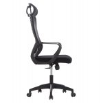 ΚΑΡΕΚΛΑ ΓΡΑΦΕΙΟΥ ELVAR HM1219.01 ΜΑΥΡO MESH--ΒΑΣΗ ΠΟΛΥΠΡΟΠΥΛΕΝΙΟΥ 63x56x125Υεκ - Image 4