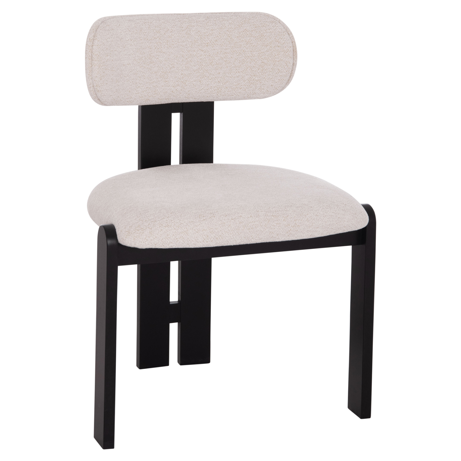 karekla-trapezarias-fb91825202-ekroy-yfa ΚΑΡΕΚΛΑ ΤΡΑΠΕΖΑΡΙΑΣ KARVO HM18252.02 ΕΚΡΟΥ ΥΦΑΣΜΑ--ΞΥΛΟ ΣΕ ΜΑΥΡΟ 57x50x78,5Υεκ. - Image 1