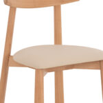 KΑΡΕΚΛΑ ΤΡΑΠΕΖΑΡΙΑΣ OSORIO HM18335.11 RUBBERWOOD ΦΥΣΙΚΟ-ΕΚΡΟΥ PU 51x55x74Υεκ - Image 9