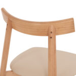 KΑΡΕΚΛΑ ΤΡΑΠΕΖΑΡΙΑΣ OSORIO HM18335.11 RUBBERWOOD ΦΥΣΙΚΟ-ΕΚΡΟΥ PU 51x55x74Υεκ - Image 10