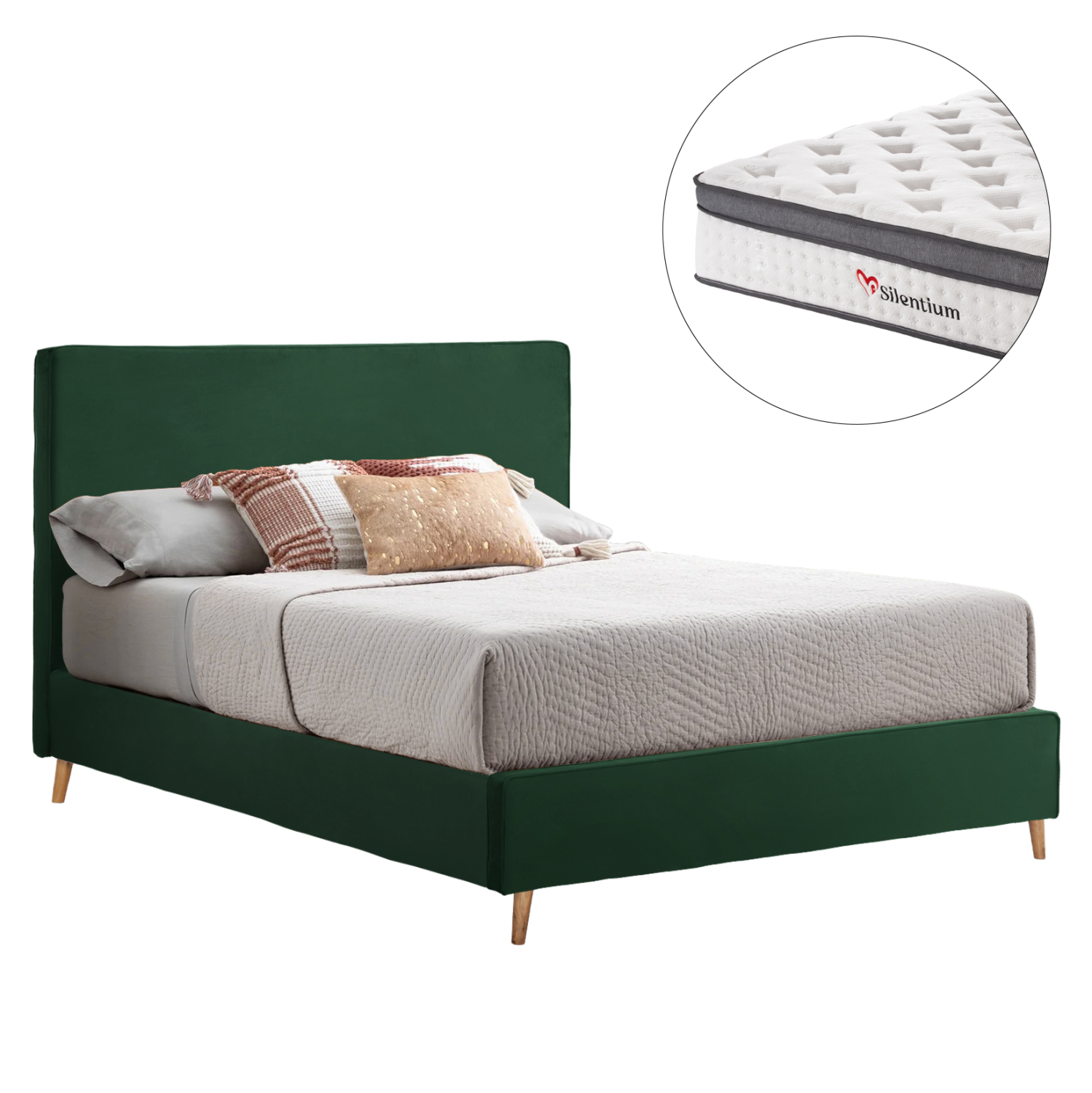 krebati-diplo-me-stroma-fb91081013-kypar ΚΡΕΒΑΤΙ ΔΙΠΛΟ ΜΕ ΣΤΡΩΜΑ INDRA HM10810.13 ΚΥΠΑΡΙΣΣΙ ΒΕΛΟΥΔΟ--ΓΙΑ ΣΤΡΩΜΑ 160x200εκ - Image 1