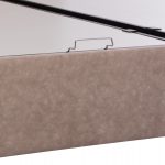 ΚΡΕΒΑΤΙ ΜΕ ΣΤΡΩΜΑ ΔΙΠΛΟ DOLORES HM21165 ΜΠΕΖ ΥΦΑΣΜΑ & ΑΠΟΘ.ΧΩΡΟΣ-ΓΙΑ 160x200εκ. - Image 7