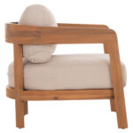 LOUNGE ΣΕΤ SOLARA HM10892 ΤΡΑΠΕΖΑΚΙ & 2 ΠΟΛΥΘΡΟΝΕΣ--ΞΥΛΟ ΑΚΑΚΙΑΣ--ΕΚΡΟΥ ΜΑΞΙΛΑΡΙΑ - Image 4