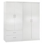 ΝΤΟΥΛΑΠΑ 4-ΦΥΛΛΗ ΜΕ 2 ΣΥΡΤΑΡΙΑ JENNA HM11351.05 ΜΕΛΑΜΙΝΗ ΣΕ ΛΕΥΚΟ 160x43x181Υ