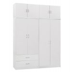 ΝΤΟΥΛΑΠΑ 4-ΦΥΛΛΗ ΜΕ ΠΑΤΑΡΙ & ΣΥΡΤΑΡΙΑ JENNA HM11355.05 ΜΕΛΑΜΙΝΗ ΣΕ ΛΕΥΚΟ 160x43x240Υεκ