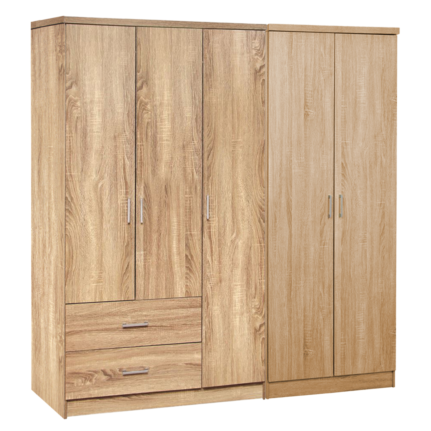 ntoylapa-5fylli-fb92123402-melamini-chro ΝΤΟΥΛΑΠΑ 5ΦΥΛΛΗ CAESAR HM21234.02 ΜΕΛΑΜΙΝΗ ΧΡΩΜΑ SONAMA 150x42.5x181Υεκ - Image 1