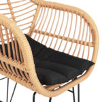 ΠΟΛΥΘΡΟΝΑ ΜΕ ΜΑΞΙΛΑΡΙ ΜΕΤΑΛΛΙΚΗ ALLEGRA HM5450.31 ΜΕ WICKER ΜΠΕΖ 58x59x82Υ - Image 8