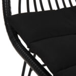 ΠΟΛΥΘΡΟΝΑ ΜΕ ΜΑΞΙΛΑΡΙ ΜΕΤΑΛΛΙΚΗ ALLEGRA HM5450.32 ΜΕ WICKER ΜΑΥΡΟ 58x59x82Υεκ. - Image 9