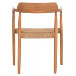 ΠΟΛΥΘΡΟΝΑ ΤΡΑΠΕΖΑΡΙΑΣ ROBBY HM18350 ΞΥΛΟ TEAK & ΣΧΟΙΝΙ VIRO ΦΥΣΙΚΟ 55x50x71Υεκ. - Image 6