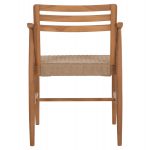 ΠΟΛΥΘΡΟΝΑ ΤΡΑΠΕΖΑΡΙΑΣ ROBIN HM18351 ΞΥΛΟ TEAK & ΣΧΟΙΝΙ VIRO ΦΥΣΙΚΟ 53,5x60x78Υεκ - Image 6