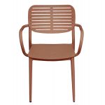 ΠΟΛΥΘΡΟΝΑ ΤΡΑΠΕΖΑΡΙΑΣ HILLIARD HM6644.08 ΑΛΟΥΜΙΝΙΟ ΣΕ TERRACOTTA 56x58x80Υεκ - Image 3