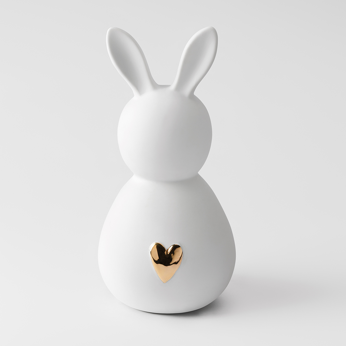 raeder-porselanino-diakosmitiko-bunny-man-gold-heart-large Raeder - Πορσελάνινο Διακοσμητικό Bunny Μan Gold Heart Large - Image 1