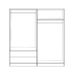 ΣΕΤ 2 ΤΜΧ ΝΤΟΥΛΑΠΑ 4ΦΥΛΛΗ SONAMA 160X42X181 HM11351.02 - Image 3