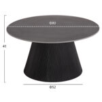ΣΕΤ 2ΤΜΧ ΤΡΑΠΕΖΙΑ ΣΑΛΟΝΙΟΥ DUNCAN HM21081 MDF ΚΑΙ ΚΕΡΑΜΙΚΟ TOP Φ80εκ & Φ45εκ - Image 2