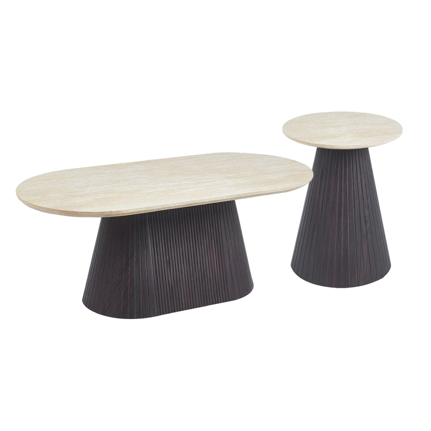 set-2tmch-trapezia-salonioy-fb921260-ker ΣΕΤ 2ΤΜΧ ΤΡΑΠΕΖΙΑ ΣΑΛΟΝΙΟΥ CATER HM21260 ΚΕΡΑΜΙΚΟ TOP ΟΨΗ ΤΡΑΒΕΡΤΙΝΑΣ-MDF ΒΑΣΗ ΚΑΦΕ - Image 1