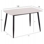 ΣΕΤ ΤΡΑΠΕΖΑΡΙΑΣ 5ΤΜΧ LATRELL HM21192 ΤΡΑΠΕΖΙ ΚΕΡΑΜΙΚΟ TOP-ΒΕΛΟΥΔΟ ΓΚΡΙ ΚΑΡΕΚΛΕΣ - Image 2