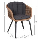 ΣΕΤ ΤΡΑΠΕΖΑΡΙΑΣ 7ΤΜΧ VICTUS HM10862.01 ΓΚΡΙ ΑΛΟΥΜ.-SINTERED STONE-OLEFIN--WICKER - Image 4