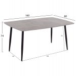 ΣΕΤ ΤΡΑΠΕΖΑΡΙΑΣ 7ΤΜΧ RAVEN HM21070.03 ΚΕΡΑΜΙΚΟ TOP--4 ΚΑΡΕΚΛΕΣ & 2 ΠΟΛΥΘΡΟΝΕΣ ΓΚΡΙ - Image 2