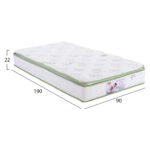 ΣΤΡΩΜΑ CONTINUOUS SPRING ΜΕ ΑΝΩΣΤΡΩΜΑ ALOE VERA 90X190 HM372.11 ΜΟΝΗΣ ΟΨΗΣ - Image 2