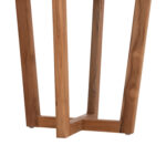 ΤΡΑΠΕΖΙ ΜΕΣΗΣ ΣΤΡΟΓΓΥΛΟ KOLIN HM6650 ΞΥΛΟ TEAK ΦΥΣΙΚΟ Φ65x65Υεκ. - Image 7