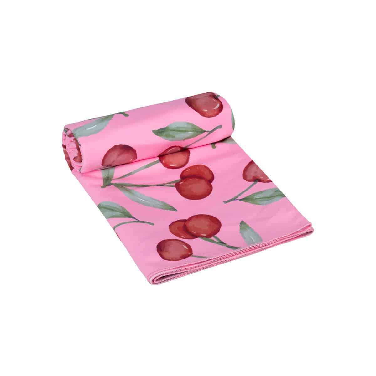 0017926_-microfiber-cherry-rose ESTIA ΠΕΤΣΕΤΑ ΘΑΛΑΣΣΗΣ MICROFIBER ΜΕ ΤΣΑΝΤΑΚΙ CHERRY ROSE - Image 1