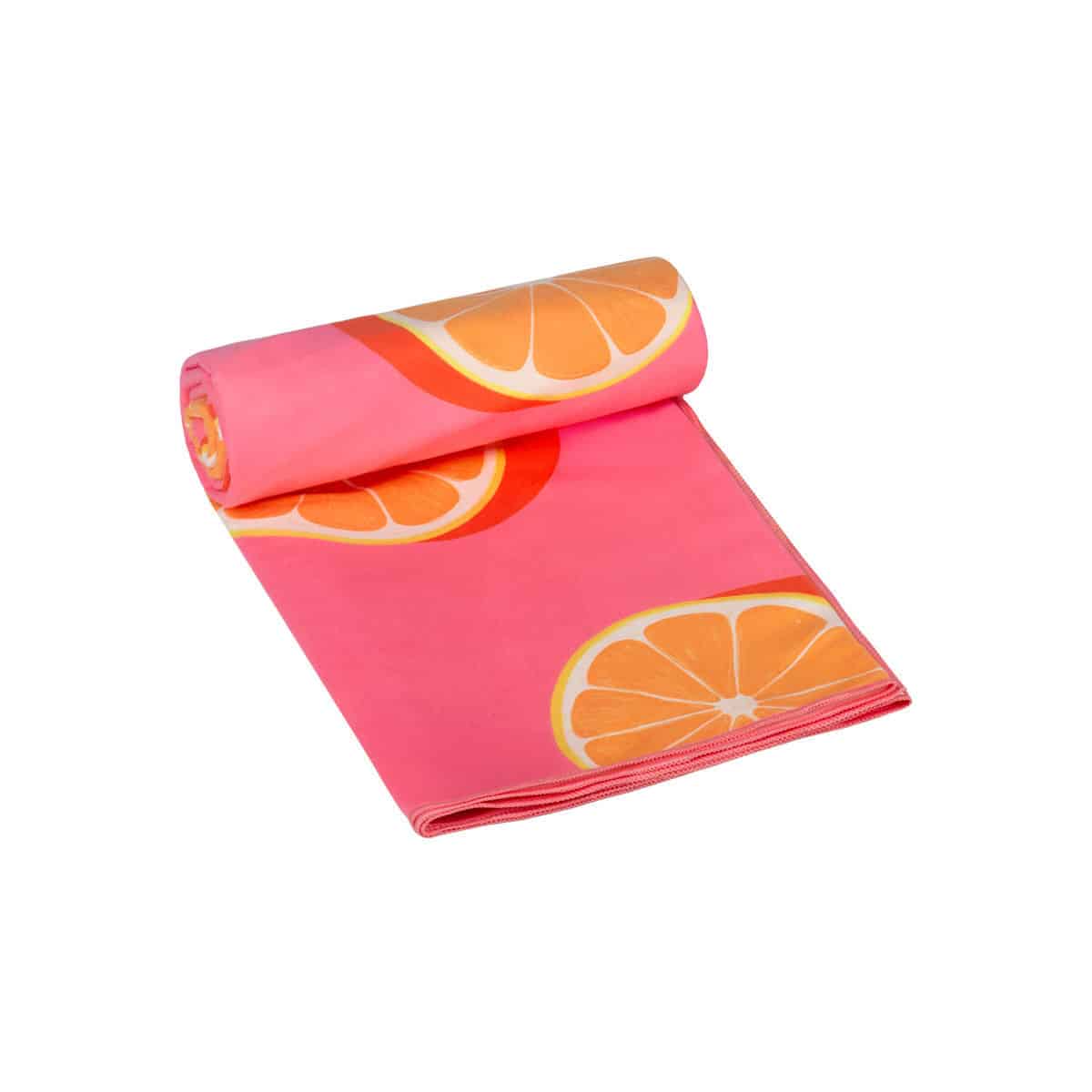 0017930_-microfiber-orange-pop ESTIA ΠΕΤΣΕΤΑ ΘΑΛΑΣΣΗΣ MICROFIBER ΜΕ ΤΣΑΝΤΑΚΙ ORANGE POP - Image 1