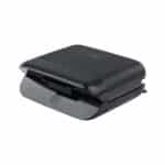 ESTIA ΤΟΣΤΙΕΡΑ BLACK & INOX 2 ΘΕΣΕΩΝ 800W ΜΕ ΑΠΟΣΠΩΜΕΝΕΣ ΑΝΤΙΚΟΛΛΗΤΙΚΕΣ ΠΛΑΚΕΣ