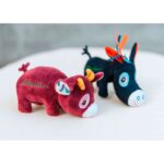 Μίνι Υφασμάτινος Γάιδαρος Ignace 12x4,5x6,5cm Black Lilliputiens - Image 2