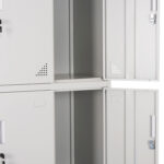 ΦΟΡΙΑΜΟΣ ΜΕΤΑΛΛΙΚΟΣ MALMOE HM5636.11 9 ΝΤΟΥΛΑΠΑΚΙΑ ΜΕ ΚΛΕΙΔΑΡΙΕΣ-ΓΚΡΙ 90x45x185Υεκ. - Image 7