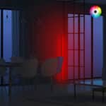 ΦΩΤΙΣΤΙΚΟ ΔΑΠΕΔΟΥ ΜΑΥΡΟ ΜΕ RGB LED & ΑΣΥΡΜΑΤΟ ΧΕΙΡΙΣΤΗΡΙΟ HM7309 30x30x120 εκ. - Image 6