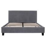 ΚΡΕΒΑΤΙ ΜΕ ΣΤΡΩΜΑ BECCA HM10760.02 ΓΚΡΙ ΥΦΑΣΜΑ--ΓΙΑ 150x200εκ - Image 4