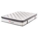 ΚΡΕΒΑΤΙ ΜΕ ΣΤΡΩΜΑ BECCA HM10803.01 ΛΕΥΚΟ PU--ΓΙΑ 150x200εκ - Image 4
