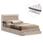 ΚΡΕΒΑΤΙ ΜΟΝΟ ΜΕ ΣΥΡΤΑΡΙ & ΣΤΡΩΜΑ MELANY HM10745.02 ΜΕΛΑΜΙΝΗ SONAMA--ΓΙΑ 90x190εκ