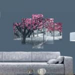 ΠΙΝΑΚΑΣ ΠΕΝΤΑΠΤΥΧΟ MDF BLOOMING TREE 82Χ56x3 HM7207.04 - Image 3