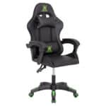 ΠΟΛΥΘΡΟΝΑ GAMING DARREN HM1203.03 ΜΑΥΡΟ-ΠΡΑΣΙΝΟ PVC 58.5x100x120Υεκ.