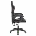 ΠΟΛΥΘΡΟΝΑ GAMING DARREN HM1203.03 ΜΑΥΡΟ-ΠΡΑΣΙΝΟ PVC 58.5x100x120Υεκ. - Image 4