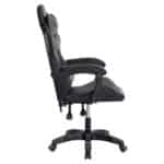 ΠΟΛΥΘΡΟΝΑ GAMING DARREN HM1203.10 ΜΑΥΡΟ-ΓΚΡΙ PVC 60x60x120Υεκ. - Image 4