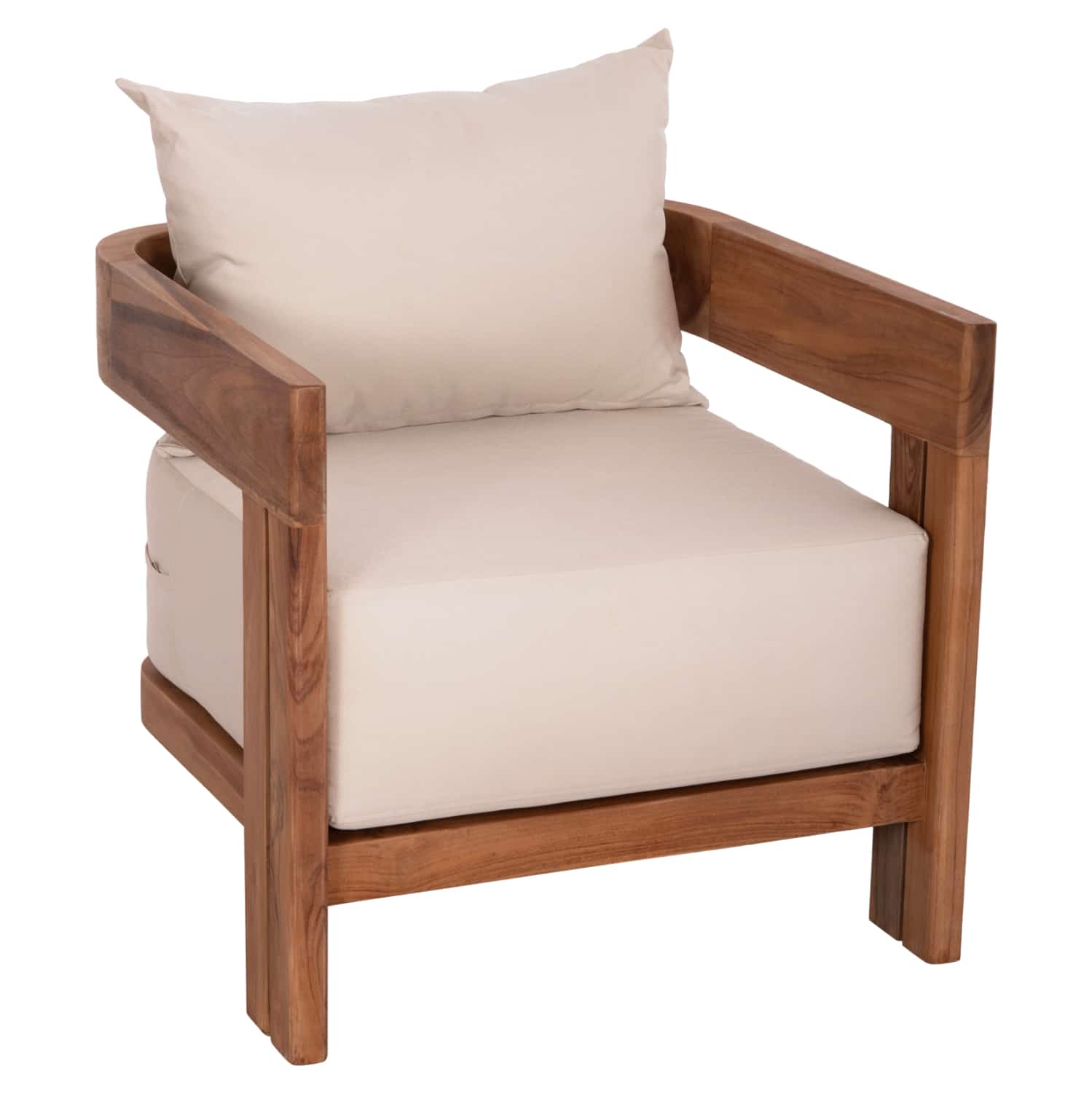 polythrona-lounge-fb96380-xylo-teak-fysi ΠΟΛΥΘΡΟΝΑ LOUNGE ΣΕΙΡΑ KIOTO HM6380 ΞΥΛΟ ΤΕΑΚ--ΦΥΣΙΚΟ ΧΡΩΜΑ 70x74x72Υεκ. - Image 1
