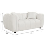 ΣΕΤ ΣΑΛΟΝΙ 3Θ & 2Θ LYKKE HM10812.02 ΕΚΡΟΥ ΥΦΑΣΜΑ - Image 3