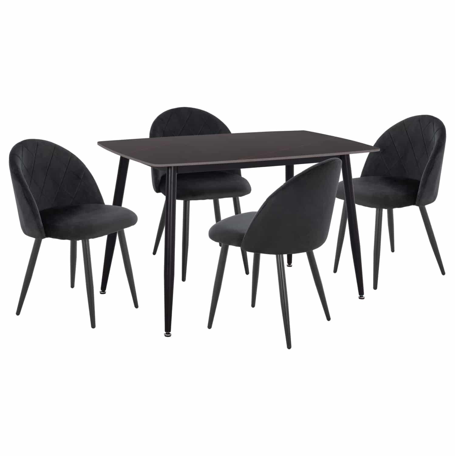 set-trapezarias-5tmch-fb91094614-keramik ΣΕΤ ΤΡΑΠΕΖΑΡΙΑΣ 5ΤΜΧ ODED HM10946.14 ΚΕΡΑΜΙΚΟ TOP-ΒΕΛΟΥΔΟ-ΜΕΤΑΛΛΟ-- ΜΑΥΡΟ - Image 1