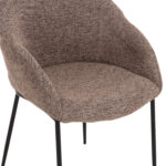ΣΕΤ ΤΡΑΠΕΖΑΡΙΑΣ 5ΤΜΧ DRENNY HM10952.03 ΚΕΡΑΜΙΚΟ TOP--ΥΦΑΣΜΑ TAUPE & ΜΕΤΑΛ.ΠΟΔΙΑ - Image 5