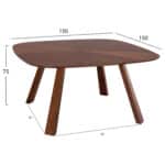 ΣΕΤ ΤΡΑΠΕΖΑΡΙΑΣ ΕΣ.ΧΩΡΟΥ 9ΤΜΧ RINER HM10959.03 MDF ΚΑΡΥΔΙ--ΥΦΑΣΜΑ TAUPE - Image 2