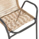 ΣΕΤ ΤΡΑΠΕΖΑΡΙΑΣ ΕΞ.ΧΩΡΟΥ 5ΤΜΧ AVRIL HM10956.02 ΓΚΡΙ ΜΕΤΑΛΛΟ--ΦΥΣΙΚΟ P.E.RATTAN - Image 5